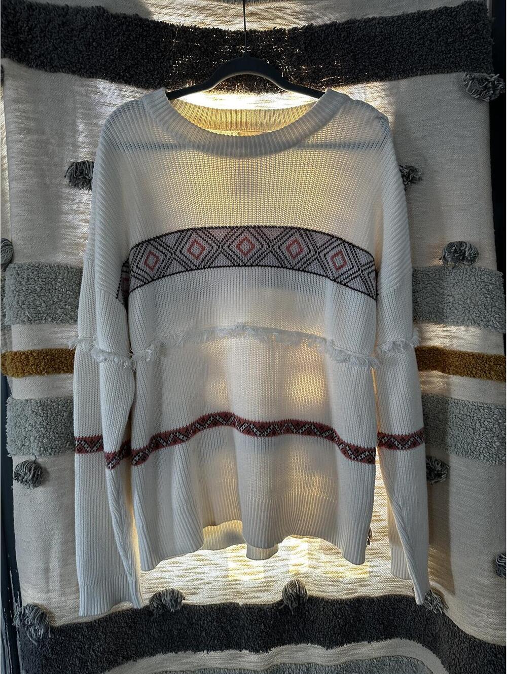 Roolee Southwestern Stripe Knit Sweater | Size M | NWT